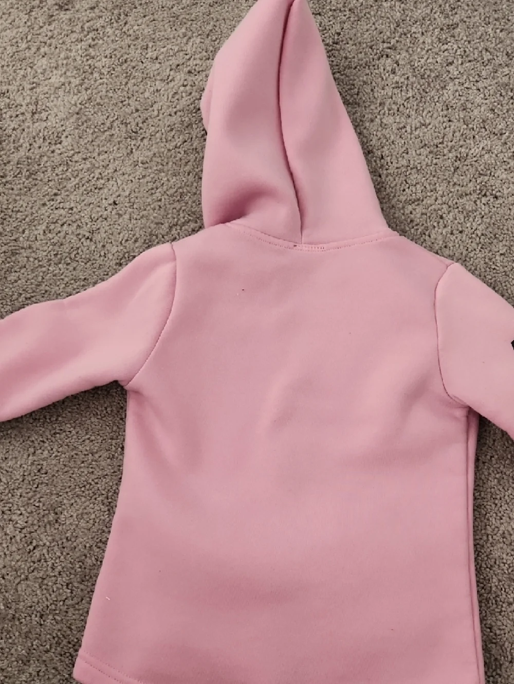 Nike Pink Kids Full-Zip Hoodie with Black Trim